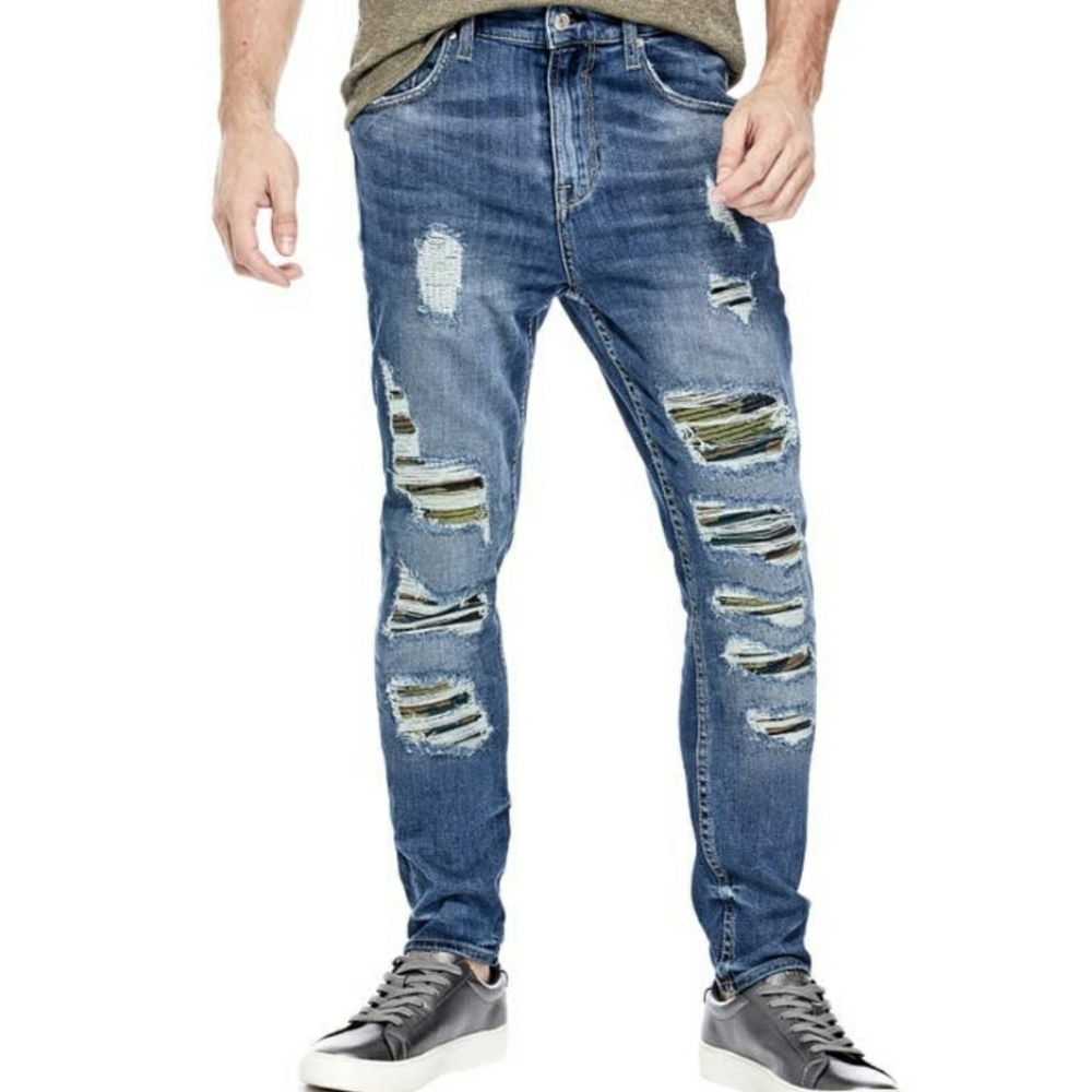 NEW GUESS Utility Fit Camo Jeans SZ 32